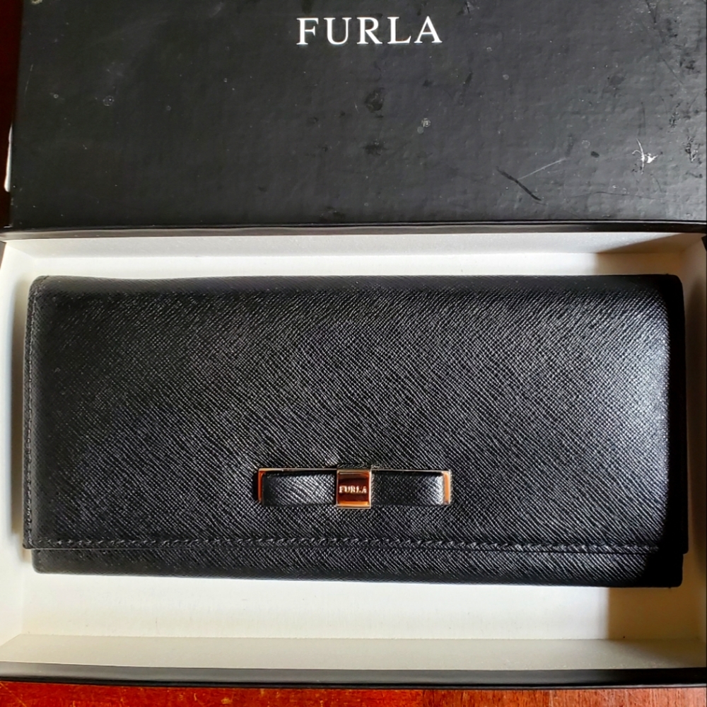 Furla Black Leather Wallet